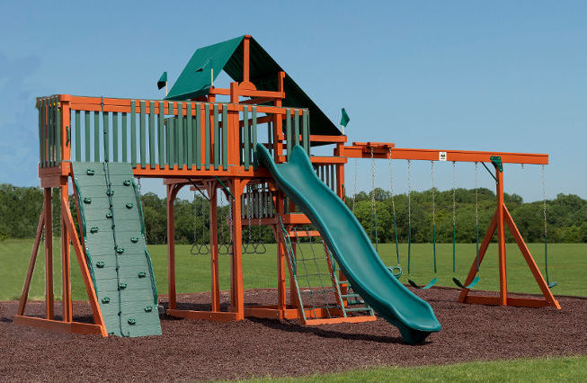 Hybrid Wood Vinyl Swingset