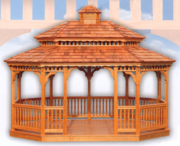 oval new england style gazebo