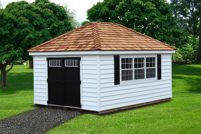 Lapp Structures Hip Roof Quality Amish Built Poolhouse 
